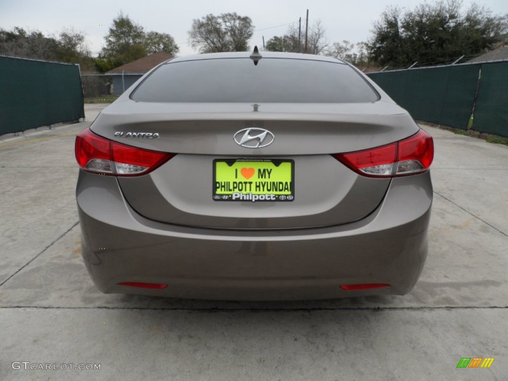 2012 Elantra GLS - Desert Bronze / Beige photo #4
