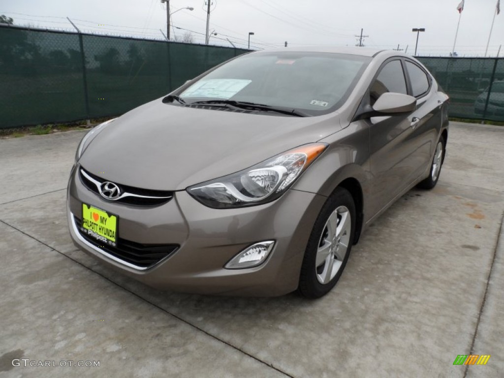 2012 Elantra GLS - Desert Bronze / Beige photo #7