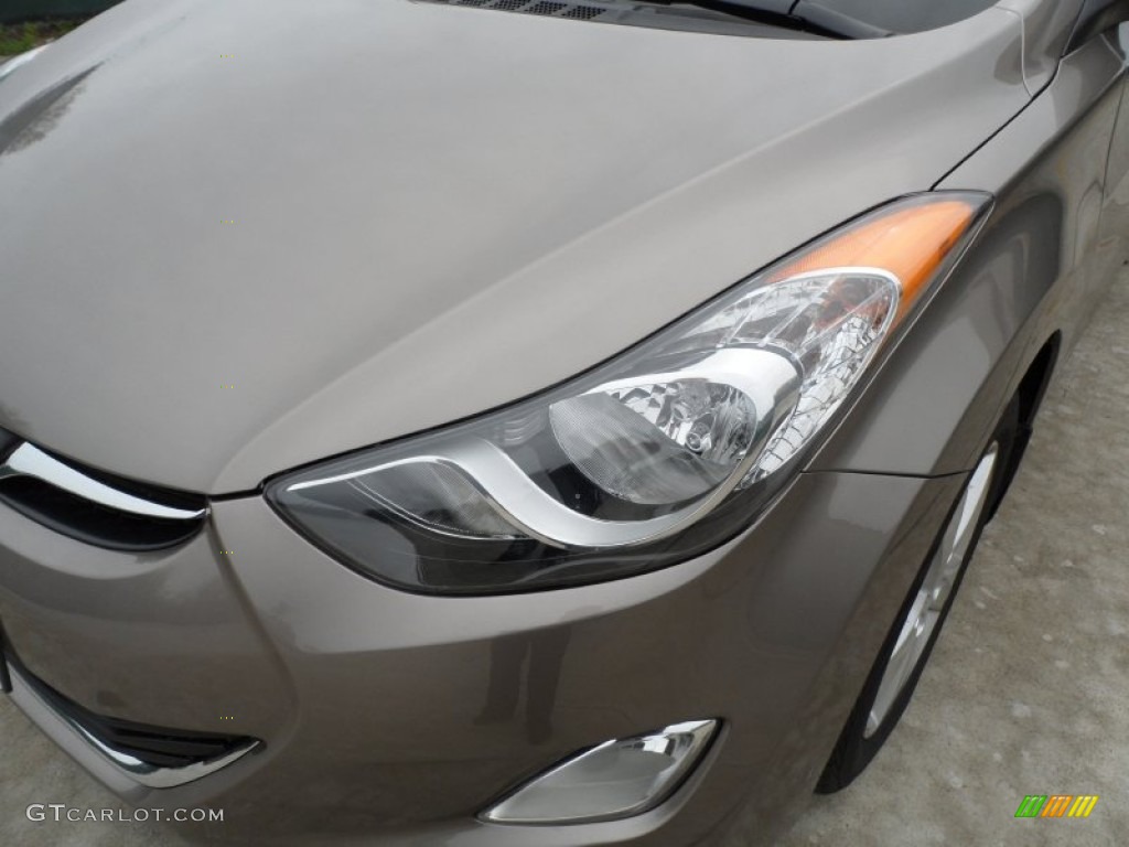 2012 Elantra GLS - Desert Bronze / Beige photo #9
