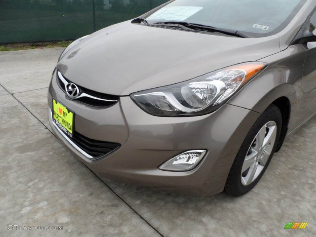 2012 Elantra GLS - Desert Bronze / Beige photo #10