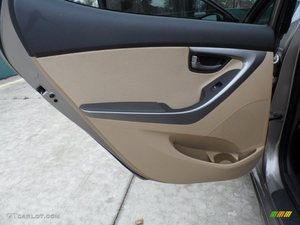 2012 Elantra GLS - Desert Bronze / Beige photo #19
