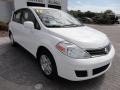 2012 Fresh Powder White Nissan Versa 1.8 S Hatchback  photo #11