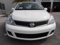 2012 Fresh Powder White Nissan Versa 1.8 S Hatchback  photo #14