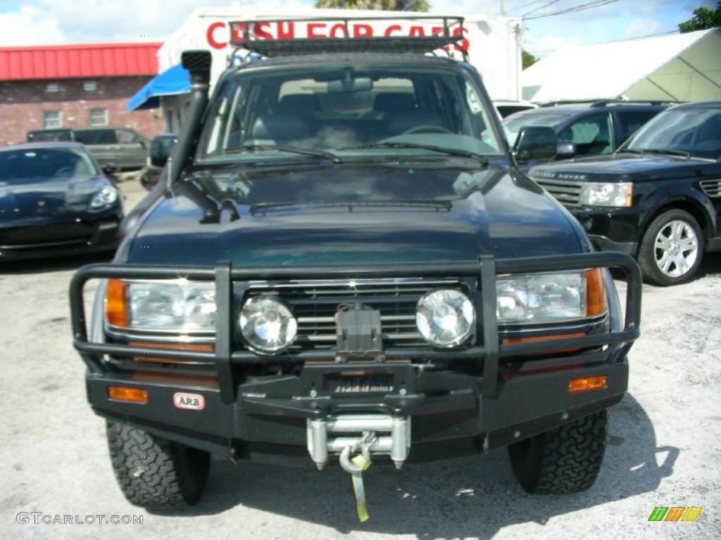 1997 Land Cruiser  - Dark Emerald Pearl Metallic / Gray photo #2