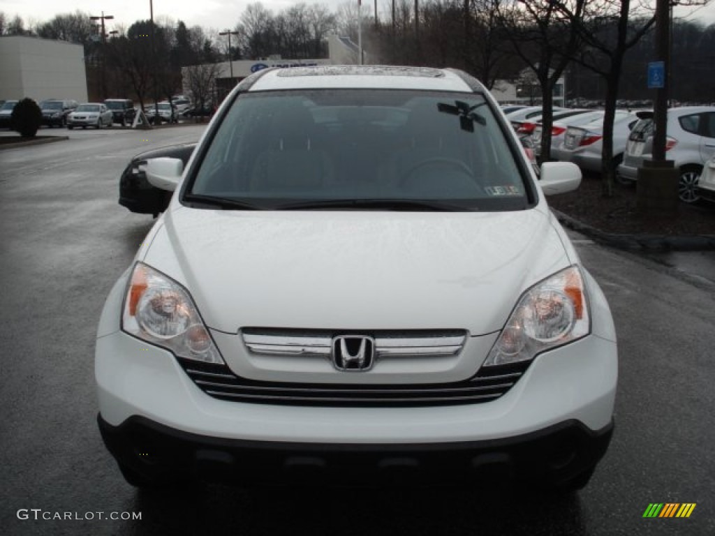 2008 CR-V EX-L 4WD - Taffeta White / Black photo #2