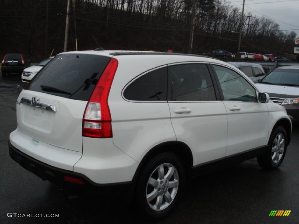 2008 CR-V EX-L 4WD - Taffeta White / Black photo #5