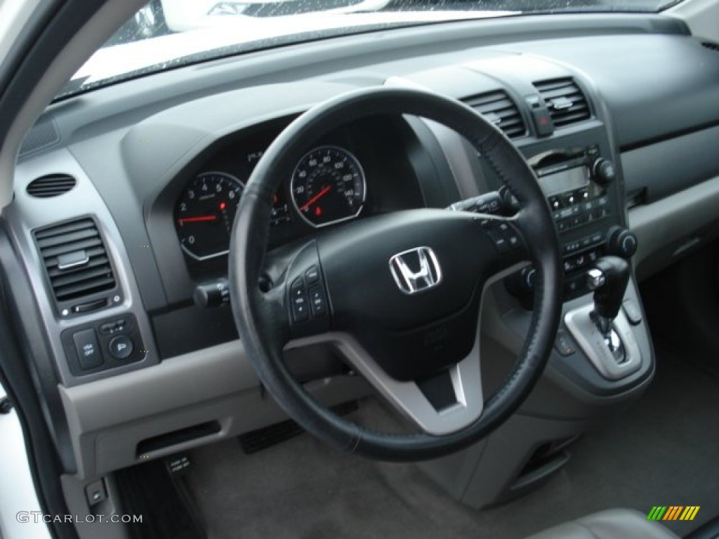 2008 CR-V EX-L 4WD - Taffeta White / Black photo #13