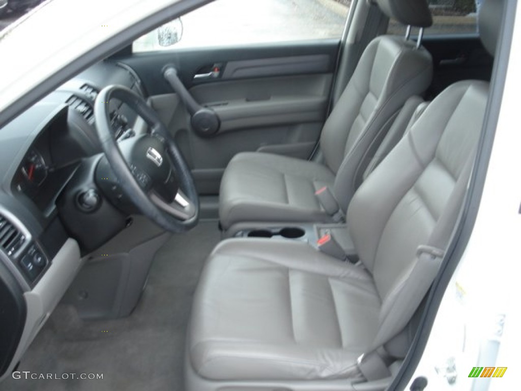 2008 CR-V EX-L 4WD - Taffeta White / Black photo #14
