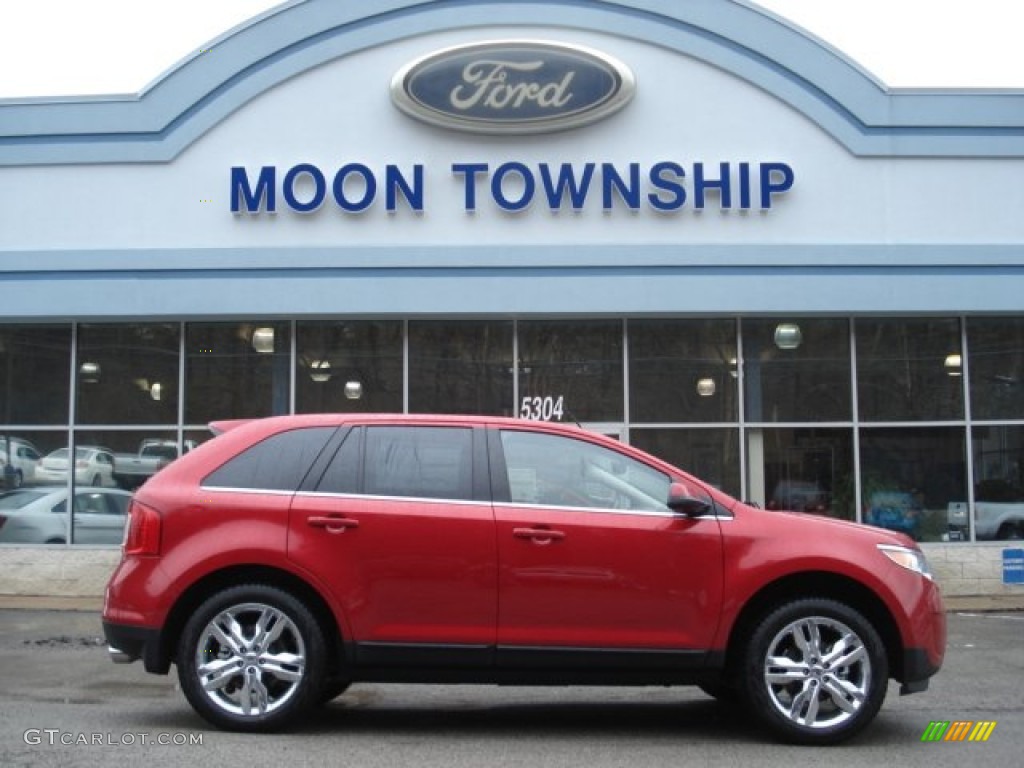 2012 Edge Limited AWD - Red Candy Metallic / Medium Light Stone photo #1