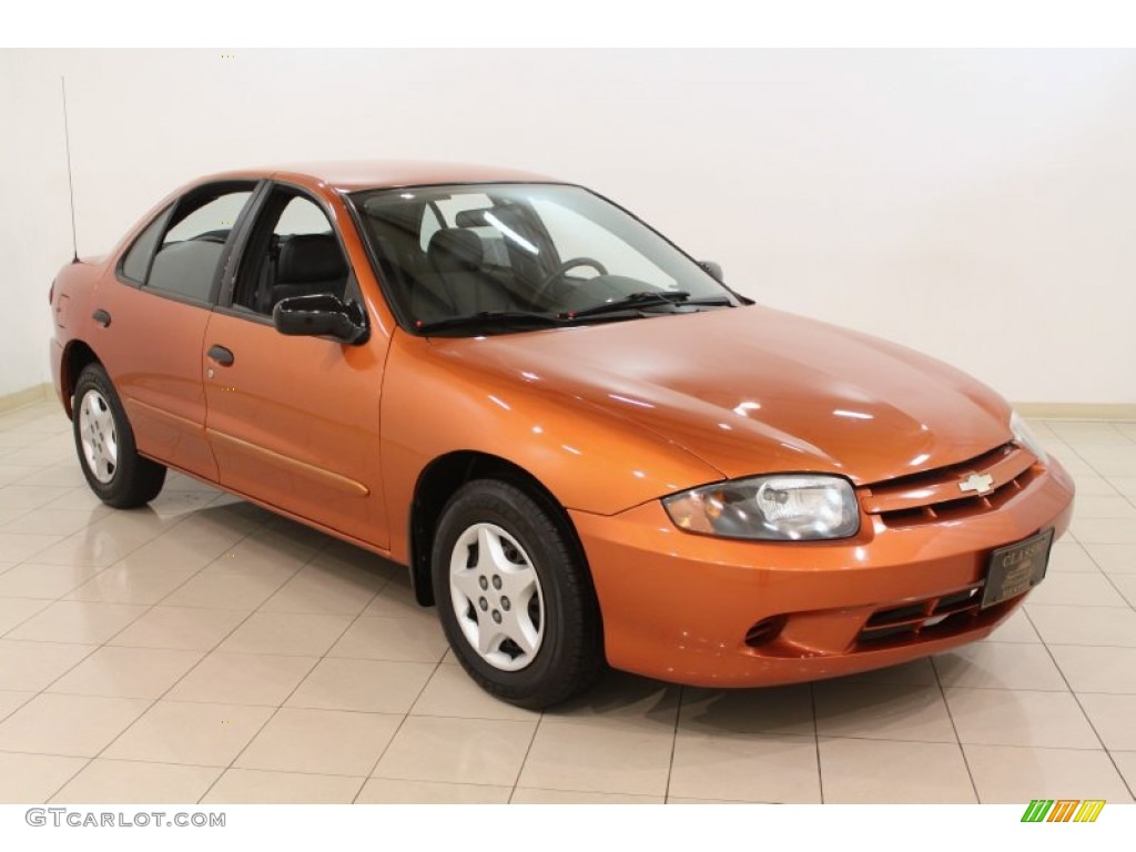 2004 Cavalier Sedan - Sunburst Orange / Graphite photo #1