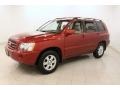 2003 Sundown Red Pearl Toyota Highlander V6  photo #3