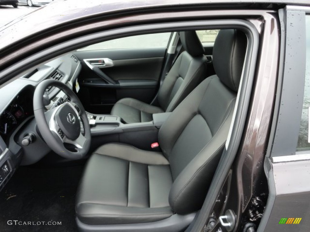 Black Interior 2012 Lexus CT 200h Hybrid Premium Photo #61108792