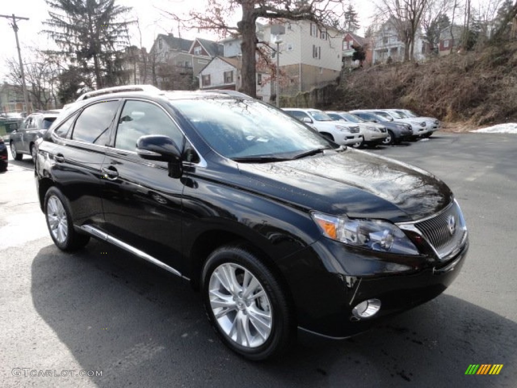2012 RX 450h AWD Hybrid - Stargazer Black / Black photo #6