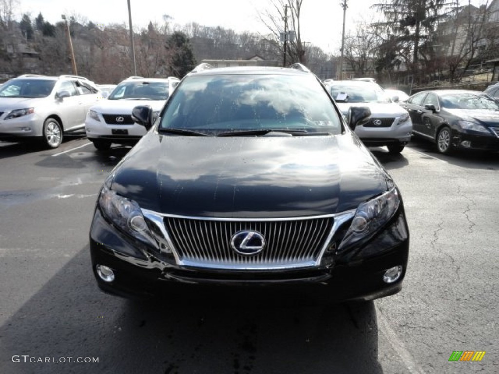 2012 RX 450h AWD Hybrid - Stargazer Black / Black photo #7