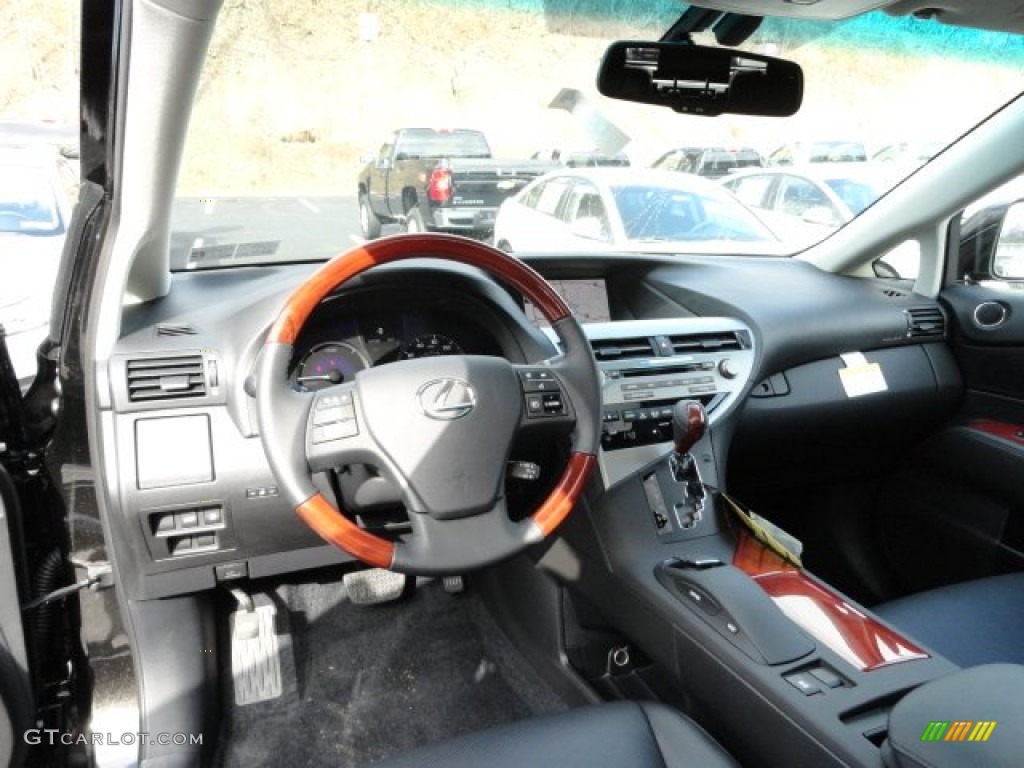 2012 RX 450h AWD Hybrid - Stargazer Black / Black photo #12