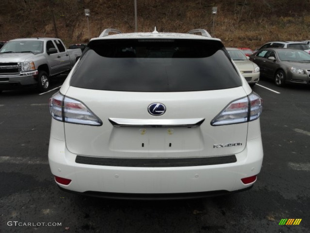 2012 RX 450h AWD Hybrid - Starfire White Pearl / Light Gray photo #3