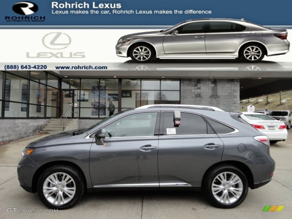 2012 RX 450h AWD Hybrid - Nebula Gray Pearl / Light Gray photo #1