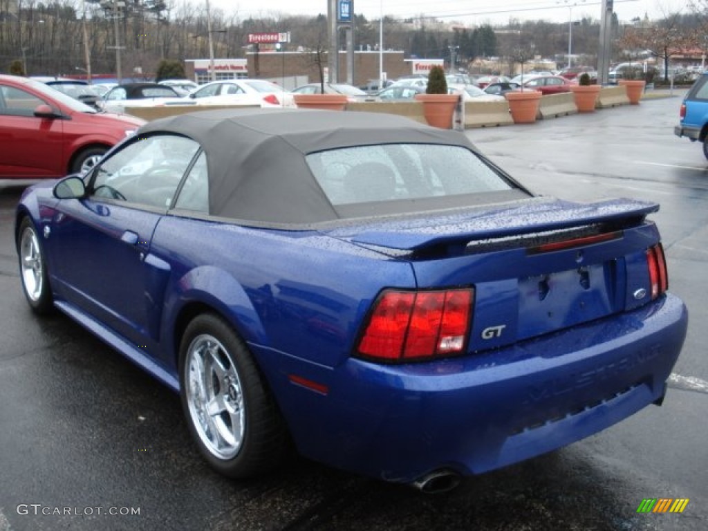 2004 Mustang GT Convertible - Sonic Blue Metallic / Dark Charcoal photo #5