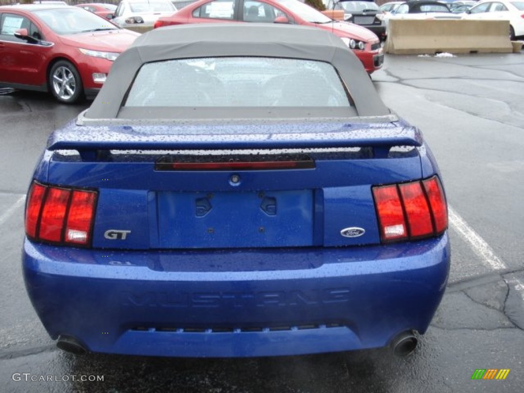 2004 Mustang GT Convertible - Sonic Blue Metallic / Dark Charcoal photo #6