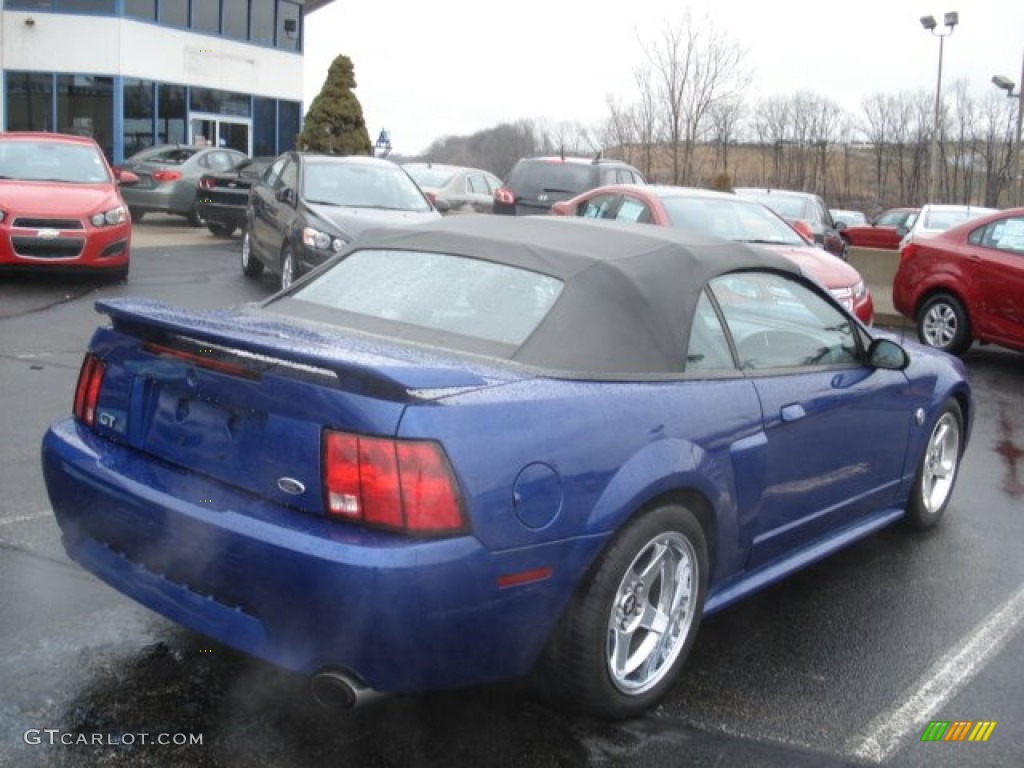 2004 Mustang GT Convertible - Sonic Blue Metallic / Dark Charcoal photo #7