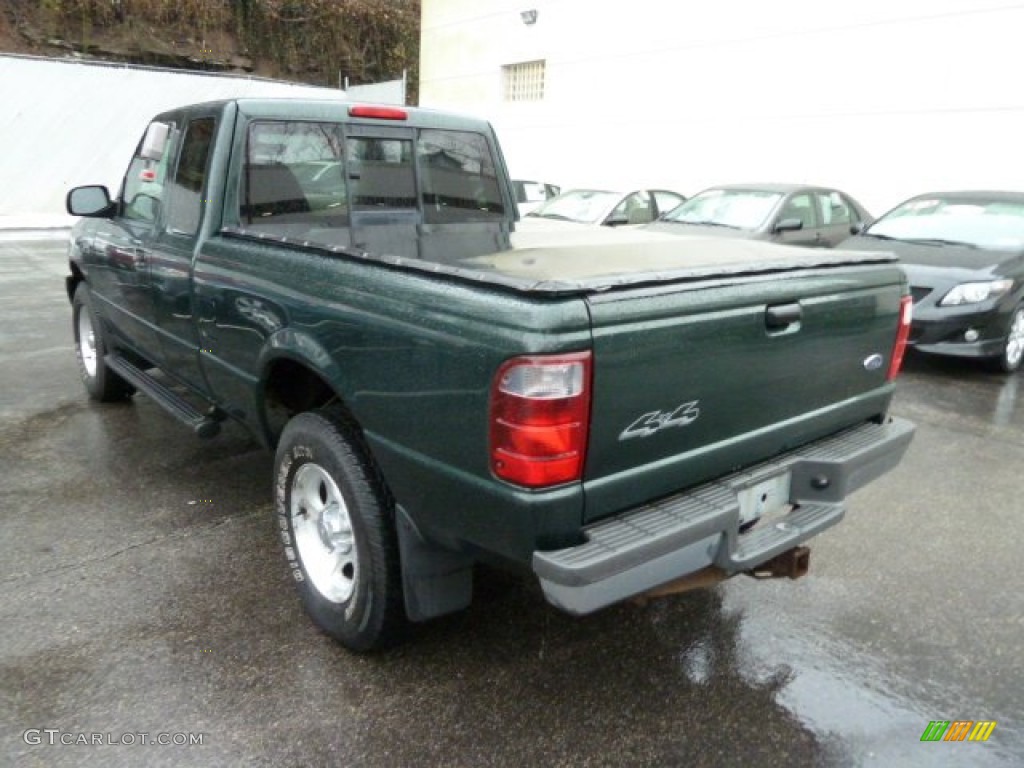 2003 Ranger XLT SuperCab 4x4 - Dark Highland Green Metallic / Medium Pebble photo #2