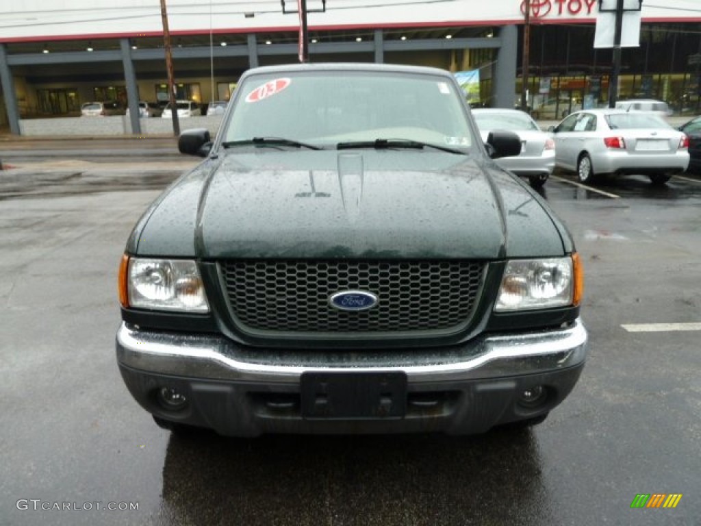 2003 Ranger XLT SuperCab 4x4 - Dark Highland Green Metallic / Medium Pebble photo #10