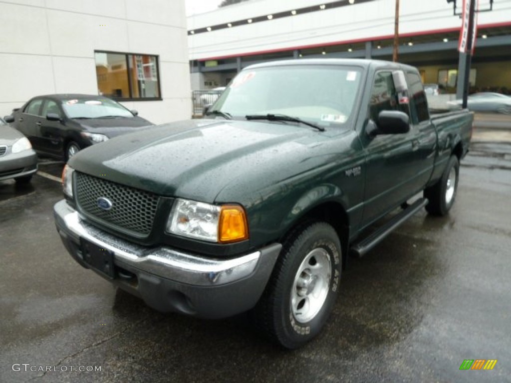 2003 Ranger XLT SuperCab 4x4 - Dark Highland Green Metallic / Medium Pebble photo #11
