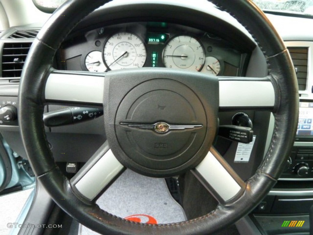 2009 Chrysler 300 Touring AWD Dark Slate Gray Steering Wheel Photo #61114486