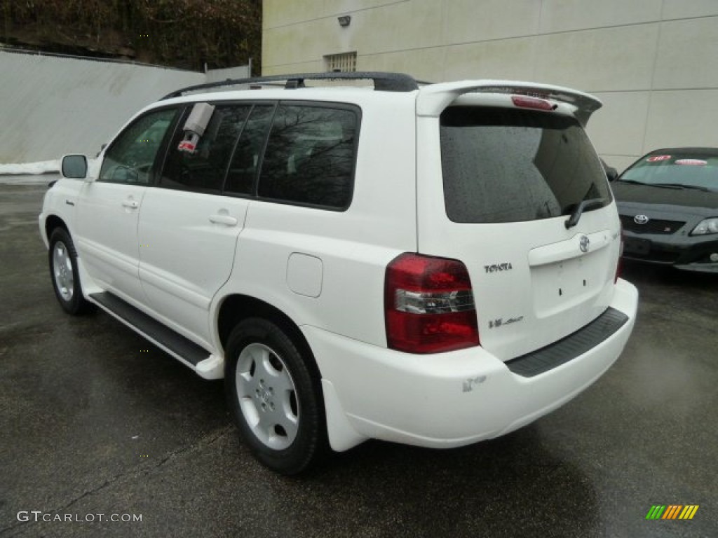 2004 Highlander Limited V6 4WD - Super White / Ivory photo #2
