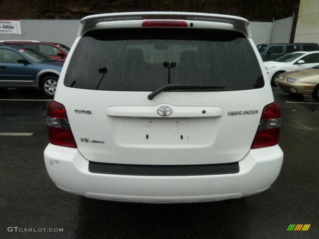2004 Highlander Limited V6 4WD - Super White / Ivory photo #3