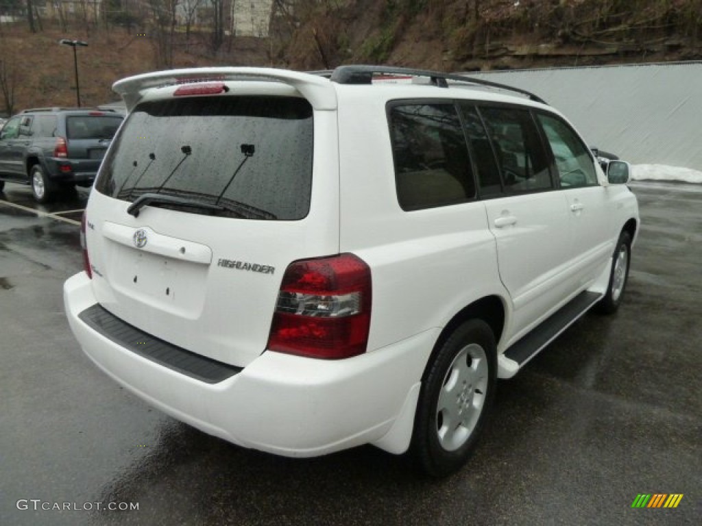2004 Highlander Limited V6 4WD - Super White / Ivory photo #4