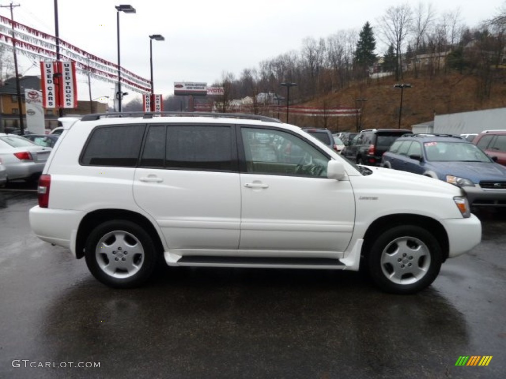 2004 Highlander Limited V6 4WD - Super White / Ivory photo #5