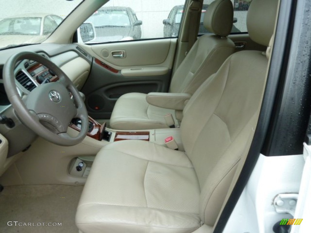 2004 Highlander Limited V6 4WD - Super White / Ivory photo #7