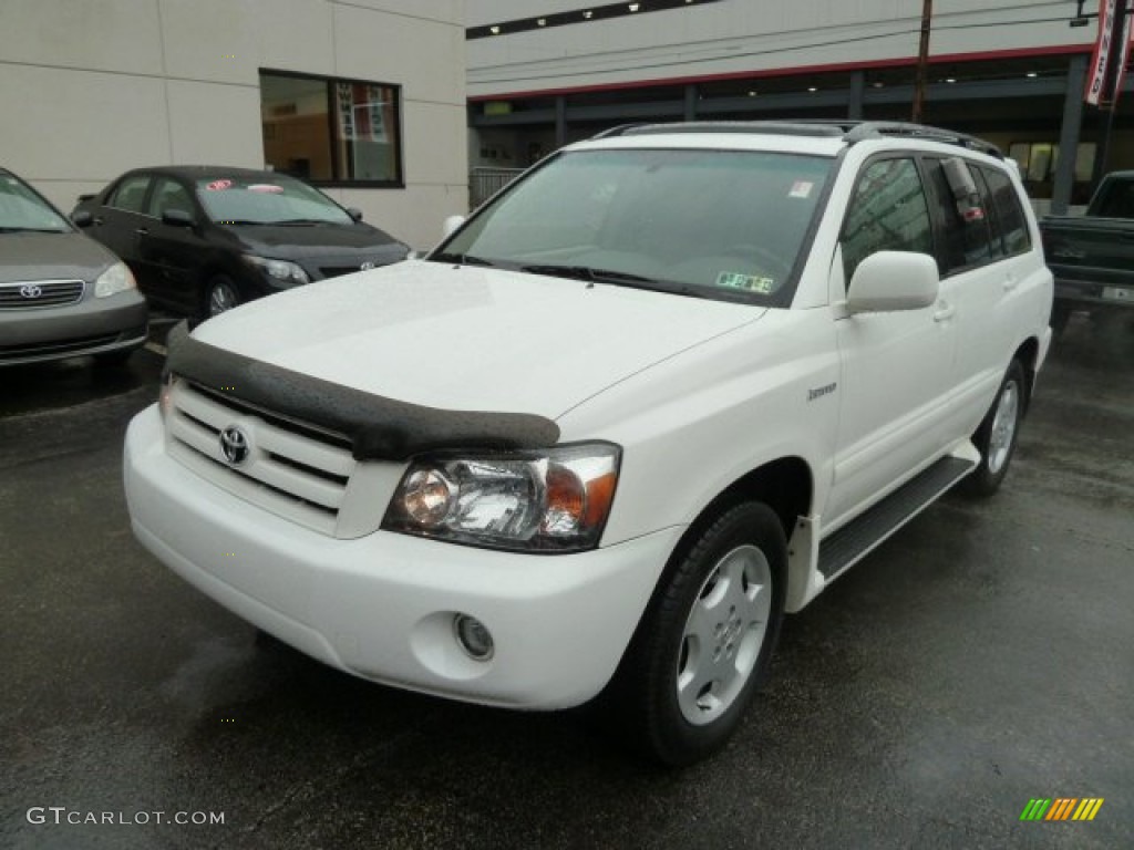 2004 Highlander Limited V6 4WD - Super White / Ivory photo #11