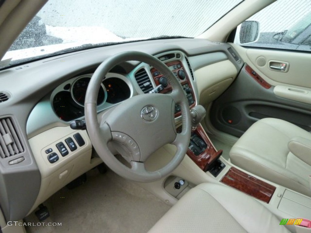 2004 Highlander Limited V6 4WD - Super White / Ivory photo #17