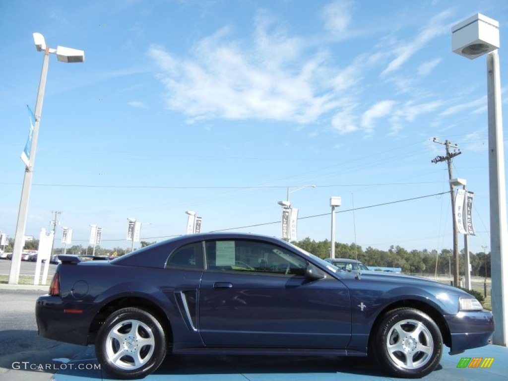 2003 Mustang V6 Coupe - True Blue Metallic / Medium Graphite photo #6