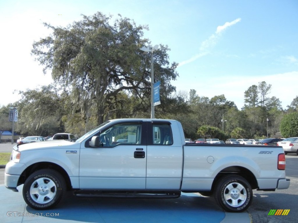 2006 F150 STX SuperCab - Silver Metallic / Medium/Dark Flint photo #2