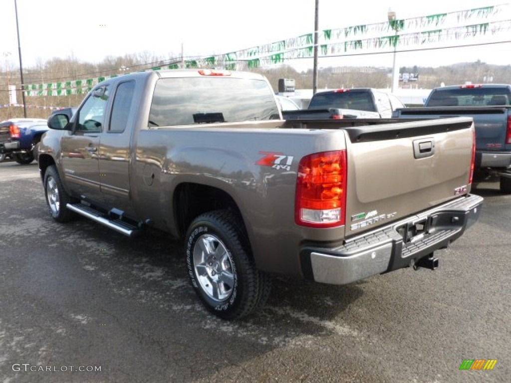 2012 Sierra 1500 SLT Extended Cab 4x4 - Mocha Steel Metallic / Ebony photo #5