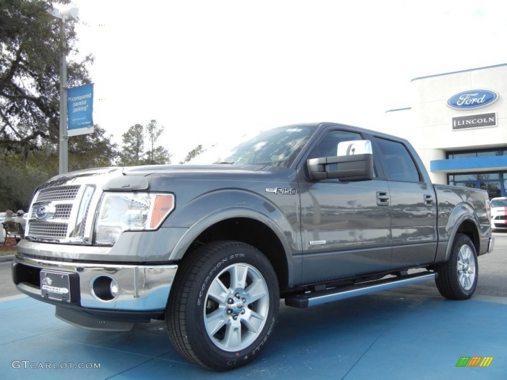 2012 F150 Lariat SuperCrew - Sterling Gray Metallic / Black photo #1