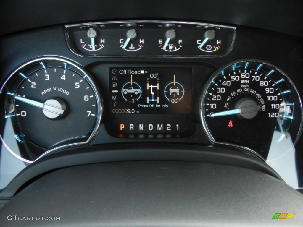 2012 Ford F150 Lariat SuperCrew Gauges Photo #61120070