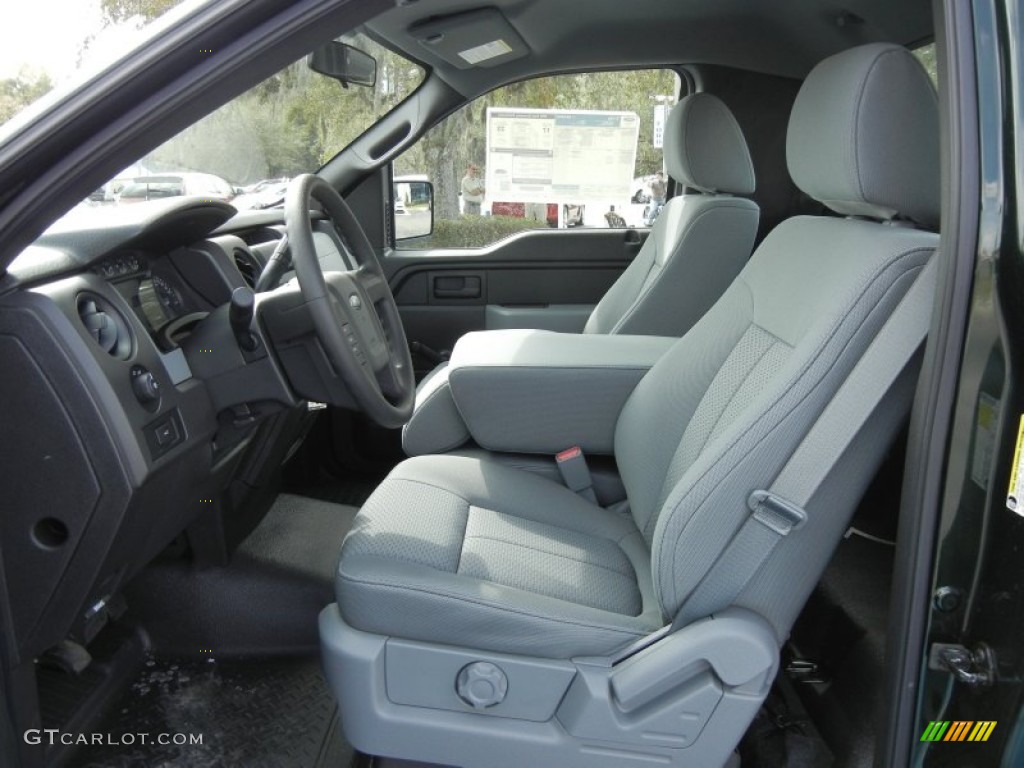 Steel Gray Interior 2012 Ford F150 XL Regular Cab Photo #61120630