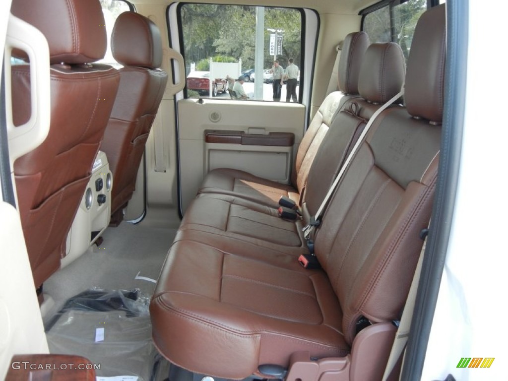 Chaparral Leather Interior 2012 Ford F350 Super Duty King Ranch Crew Cab 4x4 Dually Photo #61121087