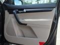Beige 2011 Kia Sorento LX V6 Door Panel