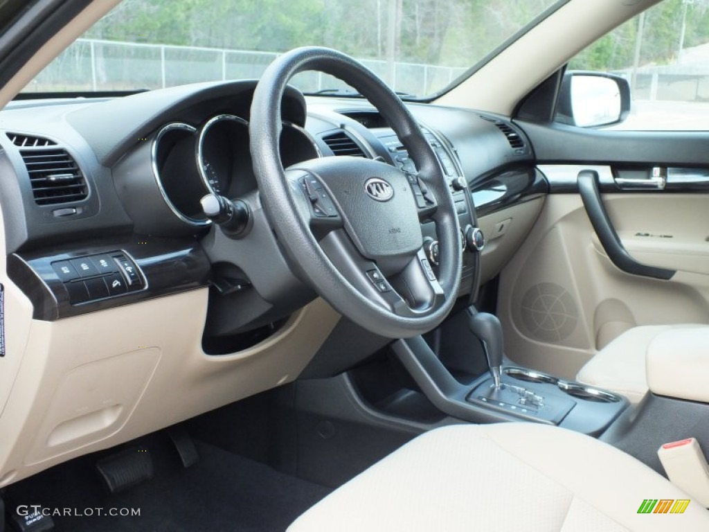 Beige Interior 2011 Kia Sorento LX V6 Photo #61121803