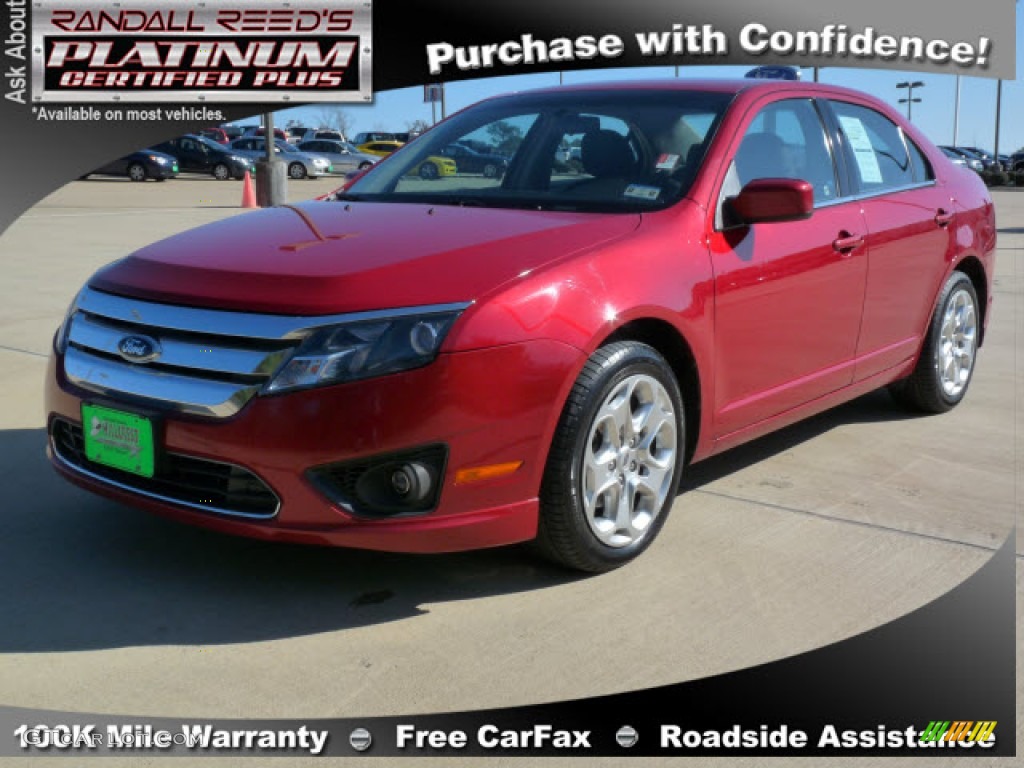 2010 Fusion SE V6 - Sangria Red Metallic / Charcoal Black photo #7