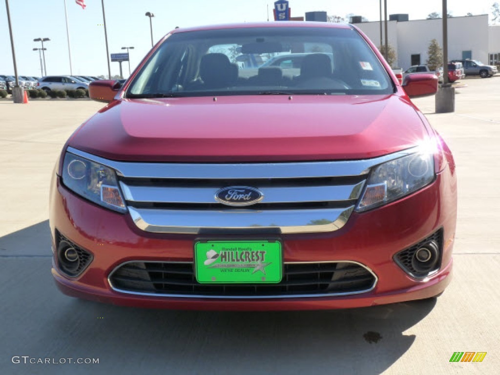 2010 Fusion SE V6 - Sangria Red Metallic / Charcoal Black photo #8