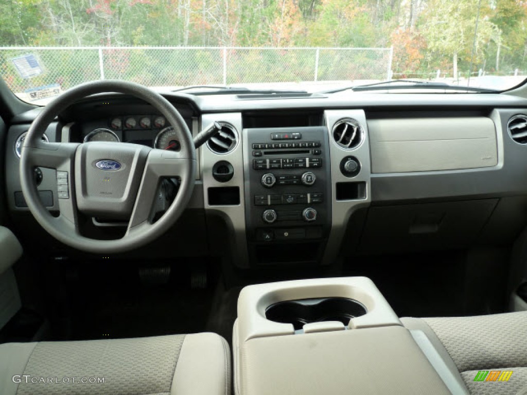 2010 F150 XLT SuperCrew - Ingot Silver Metallic / Medium Stone photo #5