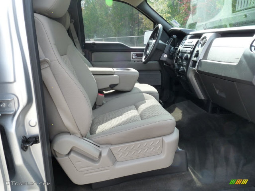 2010 F150 XLT SuperCrew - Ingot Silver Metallic / Medium Stone photo #10