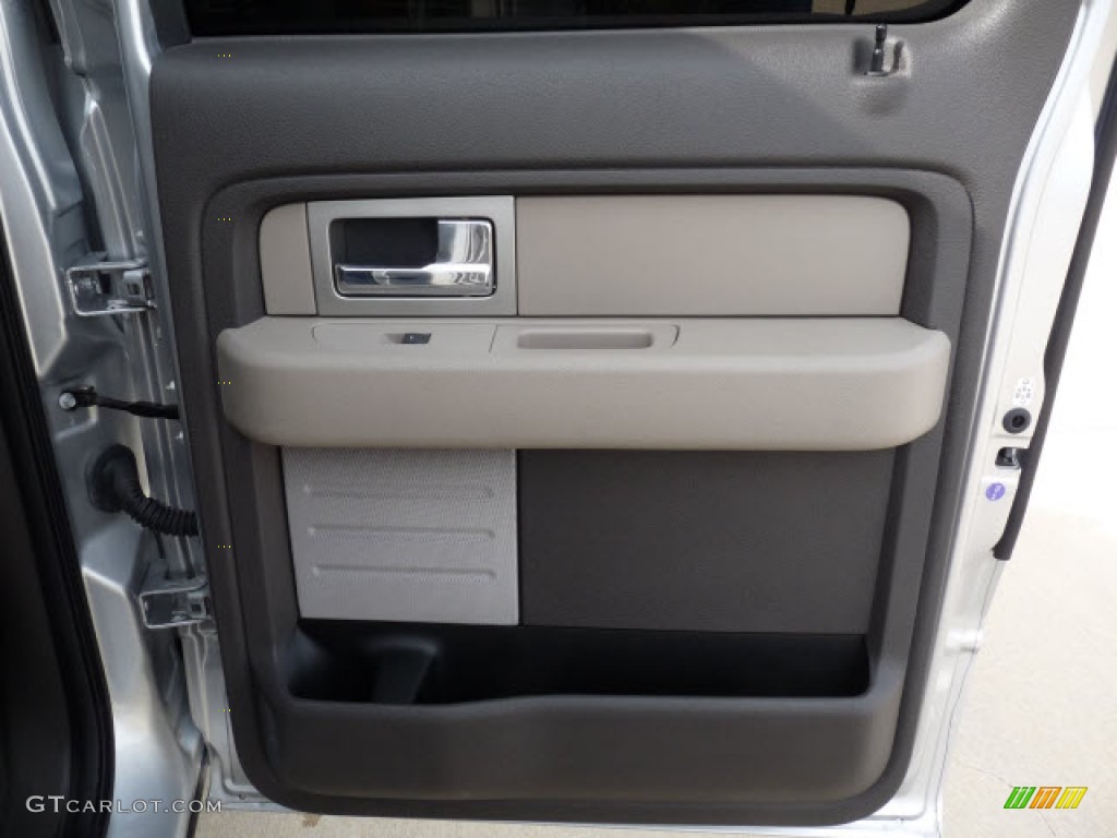 2010 F150 XLT SuperCrew - Ingot Silver Metallic / Medium Stone photo #13