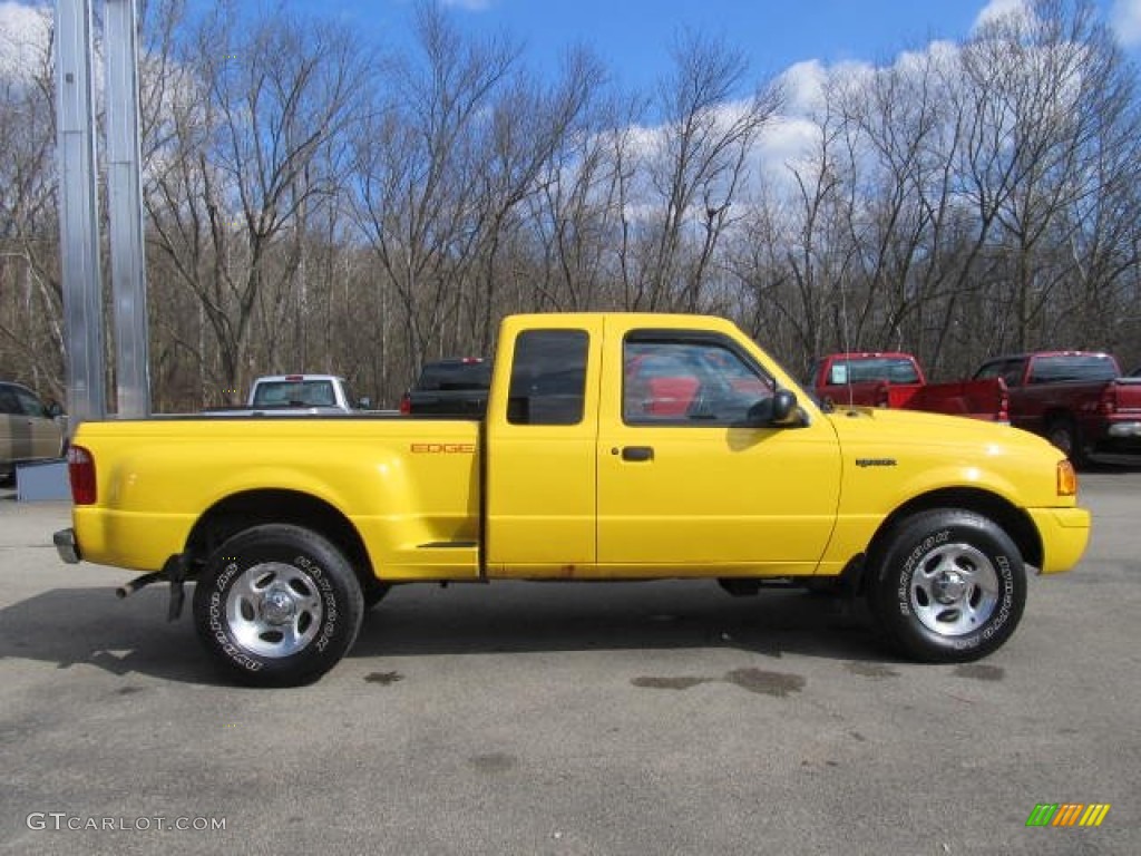 Chrome Yellow 2001 Ford Ranger Edge SuperCab 4x4 Exterior Photo #61123112